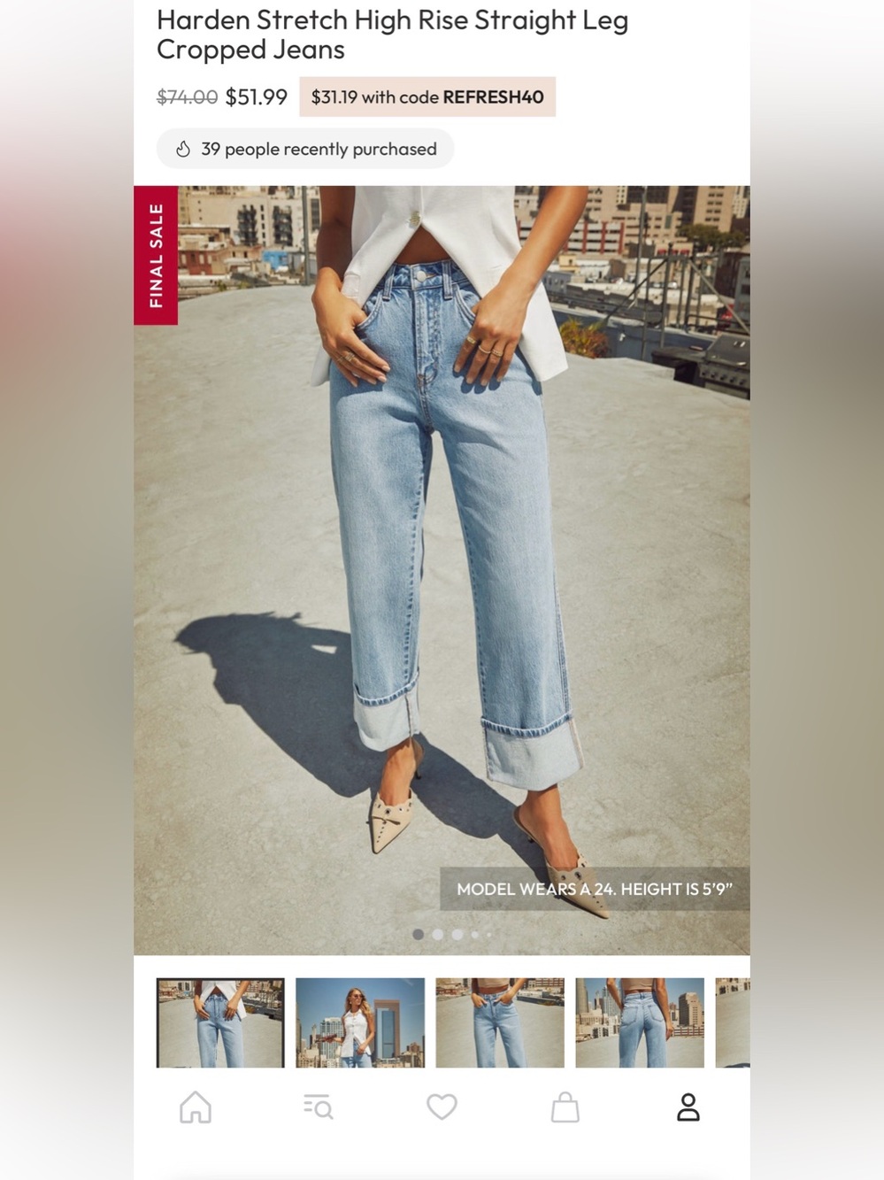 Vici Light Blue Boyfriend Crop Jeans
